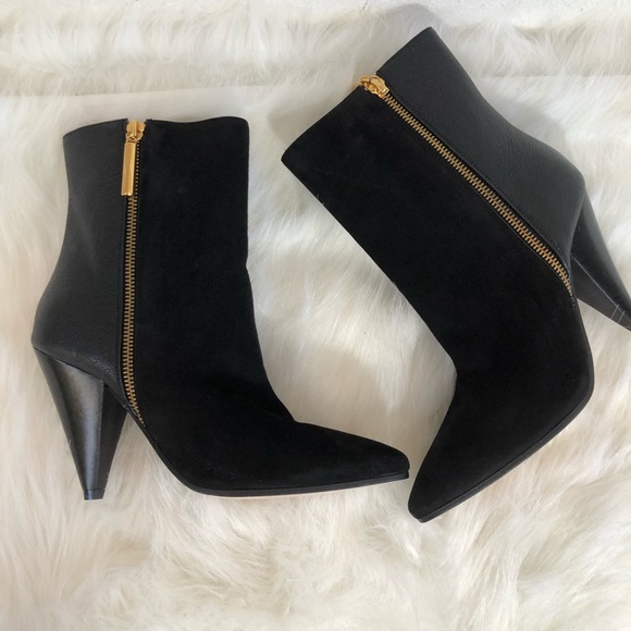 Stuart Weitzman Shoes - Stuart Weitzman black suede leather mid calf boots